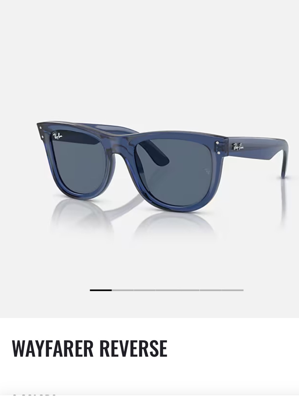Ray-Ban Wayfarer Reverse Sunglasses in Blue